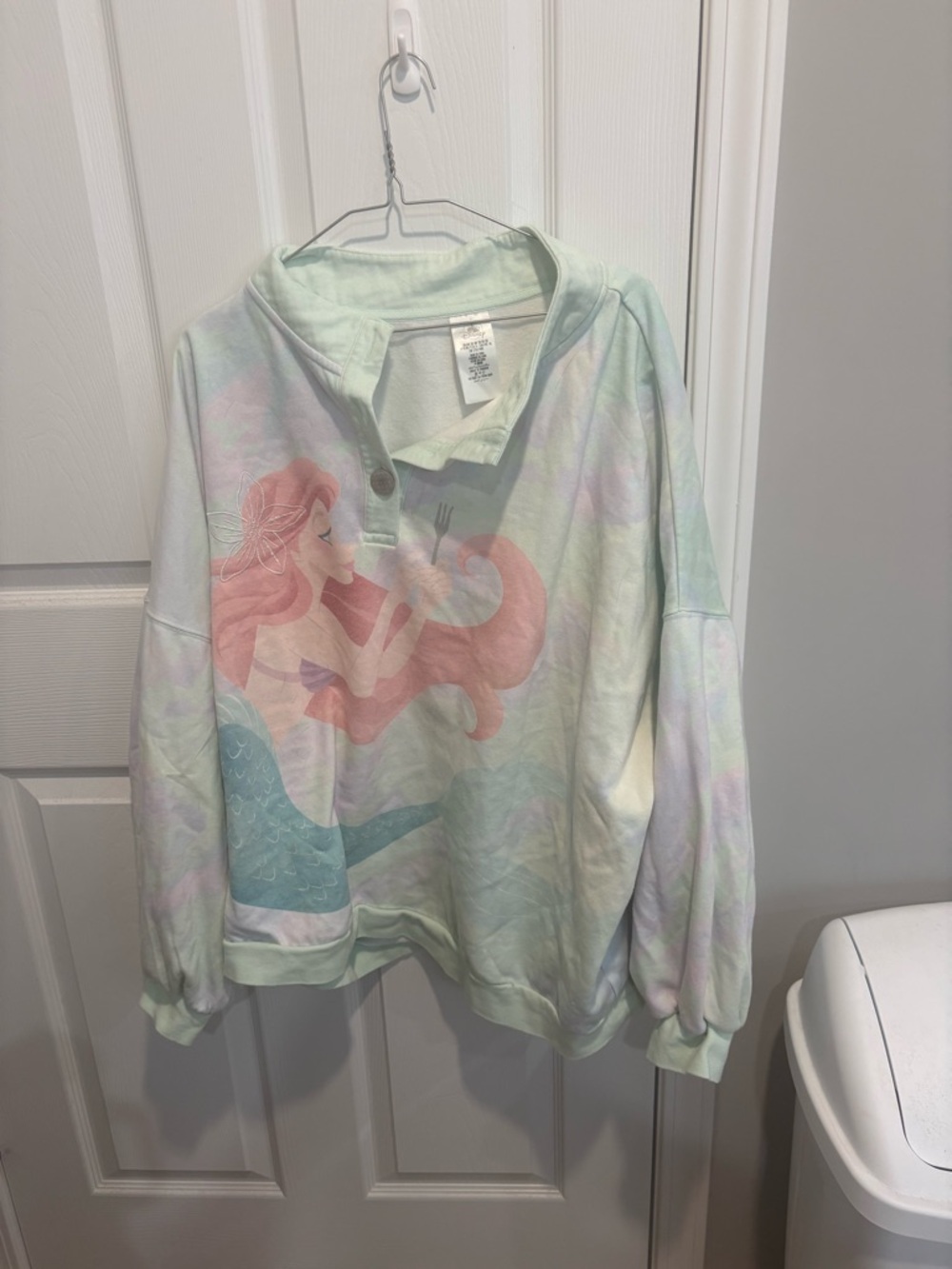 Disney Pastel Mermaid Pullover Fleece 2XL